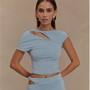 Meshki Slinky Cutout Top